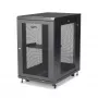StarTech.com 4-Pfosten 18U Server-Rack-Schrank, abschließbarer 19-Zoll-Daten-Rack-Schrank für Computer / AV / IT-Equipment, Büro- / Heimnetzwerk-Rack mit Rollen & verstellbaren Montageschienen