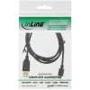 InLine Micro-USB-2.0-Kabel USB-Typ-A-Stecker / Micro-B-Stecker, schwarz, 2 m