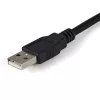 StarTech.com ICUSB2322F 2-Port FTDI USB-auf-Seriell-RS232-Adapterkabel, USB 2.0, 2,1 m, Schwarz
