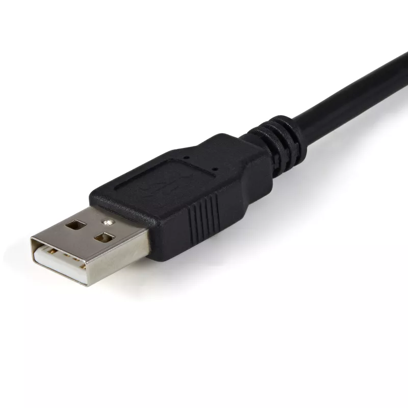 StarTech.com ICUSB2322F 2-Port FTDI USB-auf-Seriell-RS232-Adapterkabel, USB 2.0, 2,1 m, Schwarz