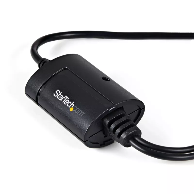 StarTech.com ICUSB2322F 2-Port FTDI USB-auf-Seriell-RS232-Adapterkabel, USB 2.0, 2,1 m, Schwarz