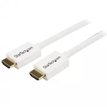 StarTech.com HD3MM7MW CL3 High-Speed-HDMI-Kabel zur Installation in Wänden, M/M, 7 m (23 ft), 30/32 AWG, vergoldet, Weiß