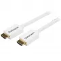 StarTech.com HD3MM5MW CL3 High-Speed-HDMI-Kabel zur Installation in Wänden, Ultra HD 4K x 2K, M/M, 5 m (16 ft), 30/32 AWG, vergoldet, Weiß