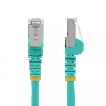 StarTech.com 10m CAT6a Ethernet-Kabel - Aqua - Low Smoke Zero Halogen (LSZH) - 10GbE 500MHz 100W PoE++ Snagless RJ-45 mit Zugentlastung S/FTP Netzwerk-Patchkabel