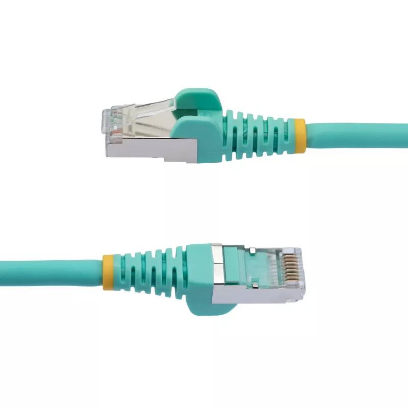 StarTech.com 3m CAT6a Ethernet-Kabel - Aqua - Low Smoke Zero Halogen (LSZH) - 10GbE 500MHz 100W PoE++ Snagless RJ-45 mit Zugentlastung S/FTP Netzwerk-Patchkabel