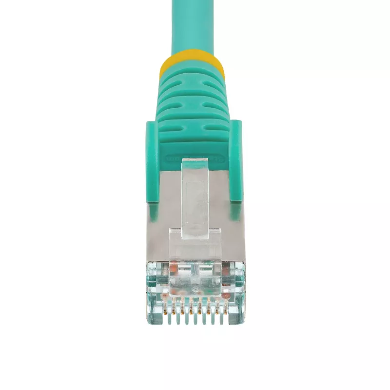 StarTech.com 3m CAT6a Ethernet-Kabel - Aqua - Low Smoke Zero Halogen (LSZH) - 10GbE 500MHz 100W PoE++ Snagless RJ-45 mit Zugentlastung S/FTP Netzwerk-Patchkabel