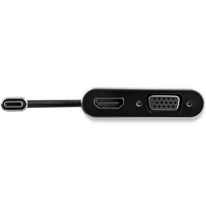 StarTech.com USB-C auf VGA und HDMI Adapter - 2-in-1 - 4K 30Hz - Space Grey