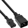 InLine Stromadapterkabel, IEC-60320 C20 auf C13, 3x1,5 mm², max. 10 A, 1 m