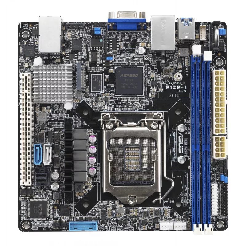 ASUS P12R-I/ASMB10 Server-Mainboard, Mini-ITX, LGA 1200, Intel C252