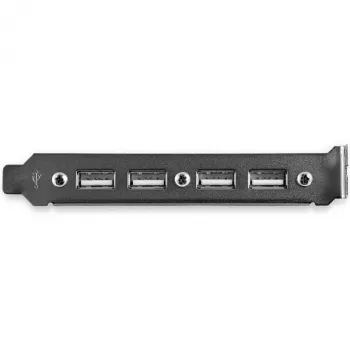 StarTech.com USBPLATE4 4-Port USB 2.0 Buchse Slotblech-Adapter mit 2x 10-Pin-Mainboard-Header