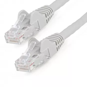 StarTech.com 5m CAT6 Ethernet-Kabel – LSZH (Low Smoke Zero Halogen) – 10 Gigabit 250 MHz 100 W PoE RJ45 10GbE UTP Netzwerk-Patchkabel rastnasenschutz mit Zugentlastung – Grau, CAT 6, ETL-geprüft, 24AWG