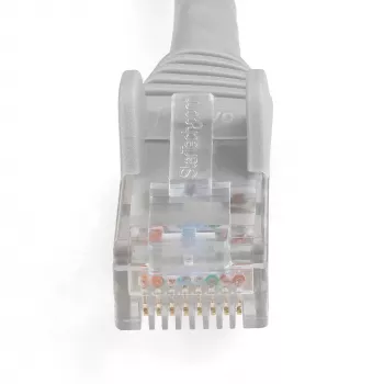 StarTech.com N6LPATCH50CMGR 50 cm CAT6 Ethernet-Patchkabel, LSZH, 10 Gigabit, 650 MHz, 100 W PoE, RJ45 UTP Snagless mit Knickschutz, ETL-zertifiziert, 24AWG, grau