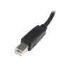 StarTech.com 3m USB 2.0 A auf B Kabel - M/M, 3 m, USB A, USB B, USB 2.0, Stecker/Stecker, Schwarz