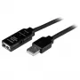 StarTech.com 20m USB 2.0 aktives Verlängerungskabel - M/F, 20 m, USB A, USB A, USB 2.0, Stecker/Buchse, Schwarz