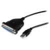 StarTech.com 6 ft USB auf DB25 Parallel Druckeradapterkabel - M/F