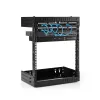 StarTech.com 12U 19 Zoll Wandmontage Netzwerkschrank - Einstellbare Tiefe 12-20 Zoll 2-Pfosten Open-Frame Serverraum-Rack für AV/Daten/IT-Kommunikation/Computerausrüstung/Switch mit Käfigmuttern & Schrauben