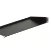 StarTech.com CABSHELF1U 1HE Server-Rack-Fachboden, fester Tragarm-Fachboden für 19-Zoll-Rack/Schrank, 17,7 cm (7 Zoll) tief, 15 kg (33 lb) Tragkraft, mit Käfigmuttern und Schrauben, Schwarz
