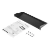 StarTech.com CABSHELF1U 1HE Server-Rack-Fachboden, fester Tragarm-Fachboden für 19-Zoll-Rack/Schrank, 17,7 cm (7 Zoll) tief, 15 kg (33 lb) Tragkraft, mit Käfigmuttern und Schrauben, Schwarz