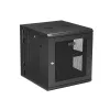 StarTech.com 4-Post 12U Wandmontage Netzwerkschrank mit 1U Ablage, 19 Zoll klappbarer wandmontierter Serverschrank für Daten / AV / Elektronik / Computerausrüstung, flexibles belüftetes Rack-Gehäuse