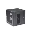 StarTech.com 4-Post 12U Wandmontage Netzwerkschrank mit 1U Ablage, 19 Zoll klappbarer wandmontierter Serverschrank für Daten / AV / Elektronik / Computerausrüstung, flexibles belüftetes Rack-Gehäuse
