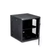 StarTech.com 4-Post 12U Wandmontage Netzwerkschrank mit 1U Ablage, 19 Zoll klappbarer wandmontierter Serverschrank für Daten / AV / Elektronik / Computerausrüstung, flexibles belüftetes Rack-Gehäuse