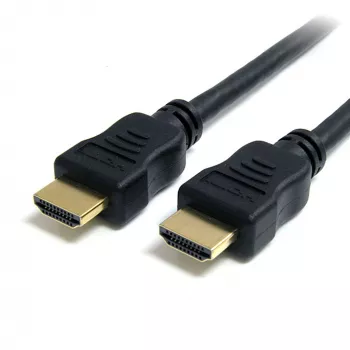StarTech.com HDMM2MHS 2 m High-Speed-HDMI-Kabel mit Ethernet, 4K Ultra HD, 10,2 Gbit/s, HDMI 1.4b, ARC, vergoldet, 28 AWG, St./St., Schwarz