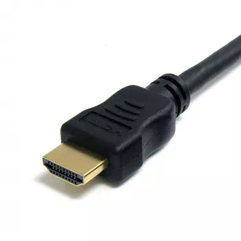 StarTech.com HDMM1MHS High-Speed-HDMI-Kabel mit Ethernet, 1 m, Ultra HD 4K, 28 AWG, vergoldet, St./St., Schwarz
