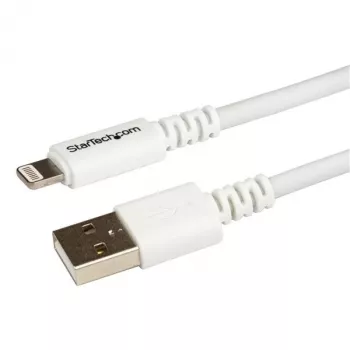 StarTech.com 3 m USB-auf-Lightning-Kabel – Langes Ladekabel für iPhone/iPad/iPod – Lightning-auf-USB-Kabel – Apple MFi-zertifiziert – Weiß