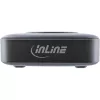 InLine Qi Powerstation Multiport Ladegerät, 4x USB-C + 2x USB-A, GaN 100 W, 15 W kabelloses Laden, Schwarz (31517K)