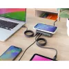 InLine Qi Powerstation Multiport Ladegerät, 4x USB-C + 2x USB-A, GaN 100 W, 15 W kabelloses Laden, Schwarz (31517K)