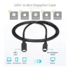 StarTech.com USB-C-auf-Mini-DisplayPort-Kabel – 1 m (3,3 ft.), 4K 60 Hz – Schwarz