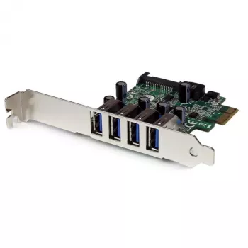 StarTech.com 4-Port PCI Express PCIe SuperSpeed USB 3.0 Controller-Kartenadapter mit UASP – SATA-Stromversorgung