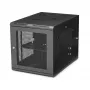 StarTech.com 4-Post 12U Wandmontage-Netzwerkschrank mit 1U Fach, 19 Zoll klappbares wandmontiertes Server-Rack für Daten / AV / Elektronik / Computerausrüstung, flexibles belüftetes Rack-Gehäuse