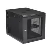 StarTech.com 4-Post 12U Wandmontage-Netzwerkschrank mit 1U Fach, 19 Zoll klappbares wandmontiertes Server-Rack für Daten / AV / Elektronik / Computerausrüstung, flexibles belüftetes Rack-Gehäuse