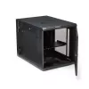 StarTech.com 4-Post 12U Wandmontage-Netzwerkschrank mit 1U Fach, 19 Zoll klappbares wandmontiertes Server-Rack für Daten / AV / Elektronik / Computerausrüstung, flexibles belüftetes Rack-Gehäuse