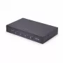 StarTech.com 4-Port KM Switch mit Mausumschaltung, USB-Switch für Tastatur/Maus, 3,5mm/USB Audio, Peripherie-Sharing für 4 Computer, TAA-konform