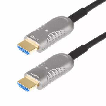 StarTech.com 15,2 m (50 ft) HDMI 2.1 Hybrid Active Optical Kabel (AOC), CMP, Plenum-Rated, 8K Ultra High Speed HDMI 2.1/2.0 Glasfaserkabel, 48 Gbit/s, 8K 60 Hz/4K 120 Hz, HDR10+/FRL/TMDS/eARC