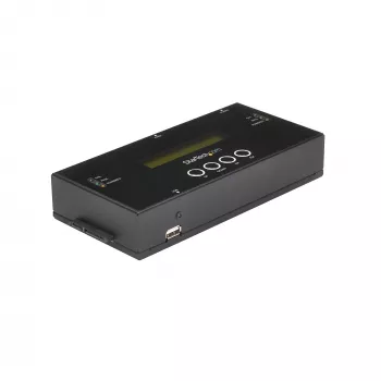 StarTech.com 1:1 Standalone-Festplatten-Duplizierer und -Löscher, SAS- und SATA-HDD/SSD-Kloner/Kopierer, Festplatten-Duplizierer und -Sanitisierer, LCD-Anzeige, TAA-konform