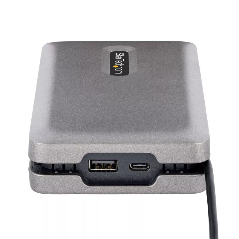 StarTech.com DKM31C3HVCPD USB-C Multiport-Adapter / Dual-Monitor-Dockingstation, 4K HDMI 2.0, VGA, USB-C DP-Alt-Mode-Video, 100 W PD Pass-Through, 2x USB-A 10 Gbit/s, GbE, MST, Grau