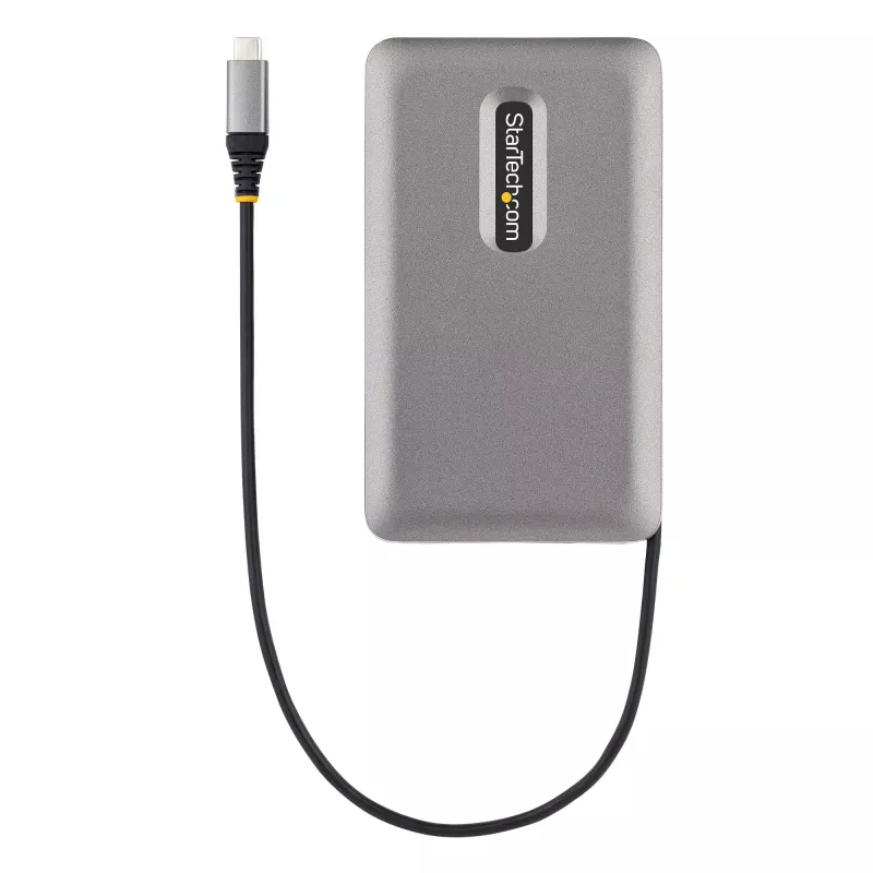 StarTech.com DKM31C3HVCPD USB-C Multiport-Adapter / Dual-Monitor-Dockingstation, 4K HDMI 2.0, VGA, USB-C DP-Alt-Mode-Video, 100 W PD Pass-Through, 2x USB-A 10 Gbit/s, GbE, MST, Grau