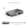 StarTech.com DKM31C3HVCPD USB-C Multiport-Adapter / Dual-Monitor-Dockingstation, 4K HDMI 2.0, VGA, USB-C DP-Alt-Mode-Video, 100 W PD Pass-Through, 2x USB-A 10 Gbit/s, GbE, MST, Grau