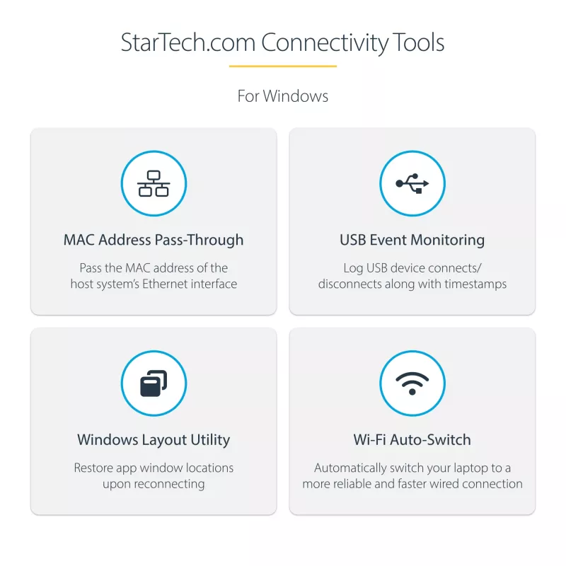 StarTech.com DKM31C3HVCPD USB-C Multiport-Adapter / Dual-Monitor-Dockingstation, 4K HDMI 2.0, VGA, USB-C DP-Alt-Mode-Video, 100 W PD Pass-Through, 2x USB-A 10 Gbit/s, GbE, MST, Grau