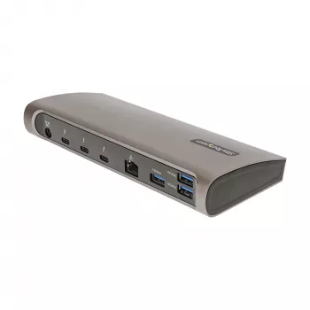 StarTech.com Thunderbolt 4 Dock, 96W Power Delivery, Einzel 8K/Dual Monitor 4K 60Hz, 3xTB4/USB4 Anschlüsse, 4xUSB-A, SD, GbE, Thunderbolt 4 Dockingstation für Windows oder TB3 MacBook, 0,8m Kabel