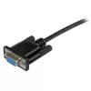 StarTech.com 1m Schwarz DB9 RS232 Serielles Nullmodem-Kabel F/F