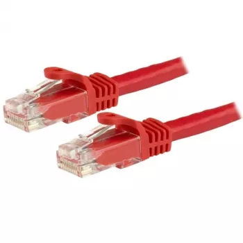 StarTech.com 3m CAT6 Ethernet-Kabel – Rot, CAT 6 Gigabit-Ethernet-Kabel – 250 MHz, 100 W PoE, RJ45, UTP-Netzwerk-/Patchkabel, rastnasenfrei, mit Zugentlastung, einzeln getestet