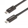StarTech.com 0,5 m Thunderbolt 4 Kabel – 40 Gbit/s – 100W PD – 4K/8K Video – Intel-zertifiziertes Thunderbolt Kabel – kompatibel mit USB 4/Thunderbolt 3/USB 3.2/USB Typ-C/DisplayPort