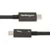 StarTech.com 0,5 m Thunderbolt 4 Kabel – 40 Gbit/s – 100W PD – 4K/8K Video – Intel-zertifiziertes Thunderbolt Kabel – kompatibel mit USB 4/Thunderbolt 3/USB 3.2/USB Typ-C/DisplayPort