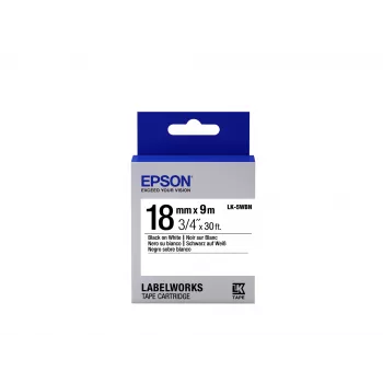 Epson Label Cartridge Standard LK-5WBN Schwarz/Weiß 18mm (9m)