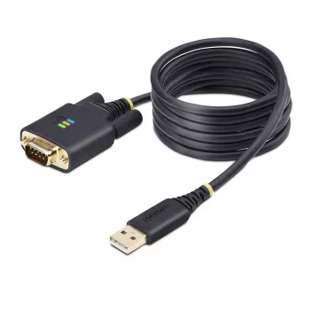 StarTech.com 2m USB-zu-Seriell-Adapterkabel, COM-Erhalt, austauschbare Schrauben/Muttern, USB-A auf DB9 RS232, FTDI IC, ESD-Schutz, Windows/macOS/Linux