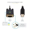 StarTech.com 2m USB-zu-Seriell-Adapterkabel, COM-Erhalt, austauschbare Schrauben/Muttern, USB-A auf DB9 RS232, FTDI IC, ESD-Schutz, Windows/macOS/Linux